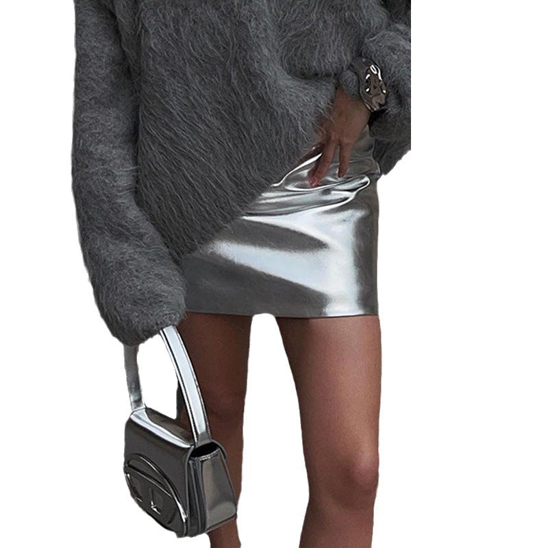 Damen modischer Pulli aus Mohair-Mischung mit lässigem Schnitt EB
