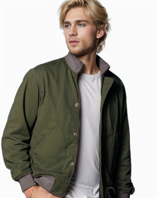 Herren elegante Übergangsjacke mit hohem Kragen EB