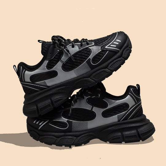 Damen Sportliche Sneakers mit atmungsaktivem Obermaterial und robustem Profil EB