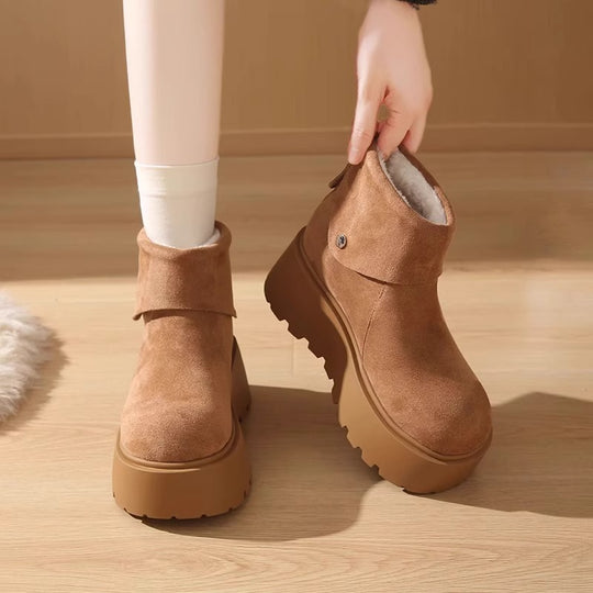 Damen Komfortable Winterstiefel mit kuscheligem Innenfutter und rutschfester Sohle EB