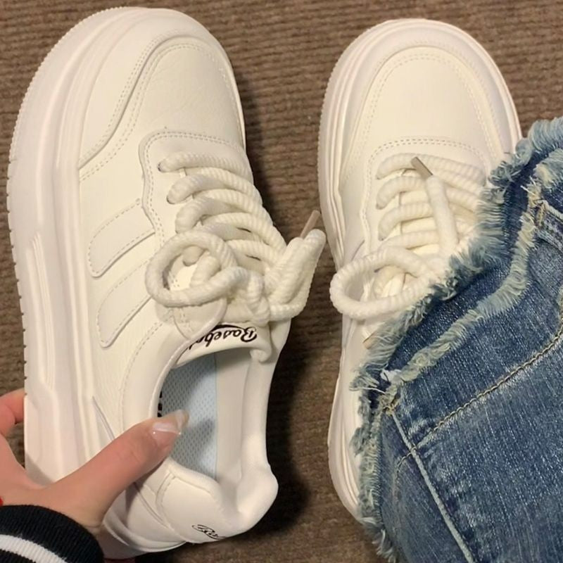Damen Modische Sneakers mit sportlicher Plattform und atmungsaktivem Obermaterial EB