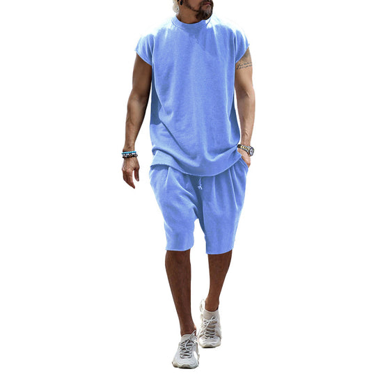 Herren lässiges Freizeit-Set aus hochwertigem Baumwollmix mit Oversize-Schnitt EB