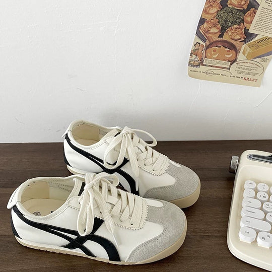 Damen Modische Sneakers im Retro-Look mit atmungsaktiver Obermaterialkombination EB