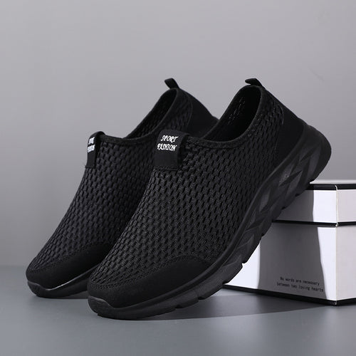 Damen Atmungsaktive Slip-On Sportschuhe mit elastischem Einschlupf EB