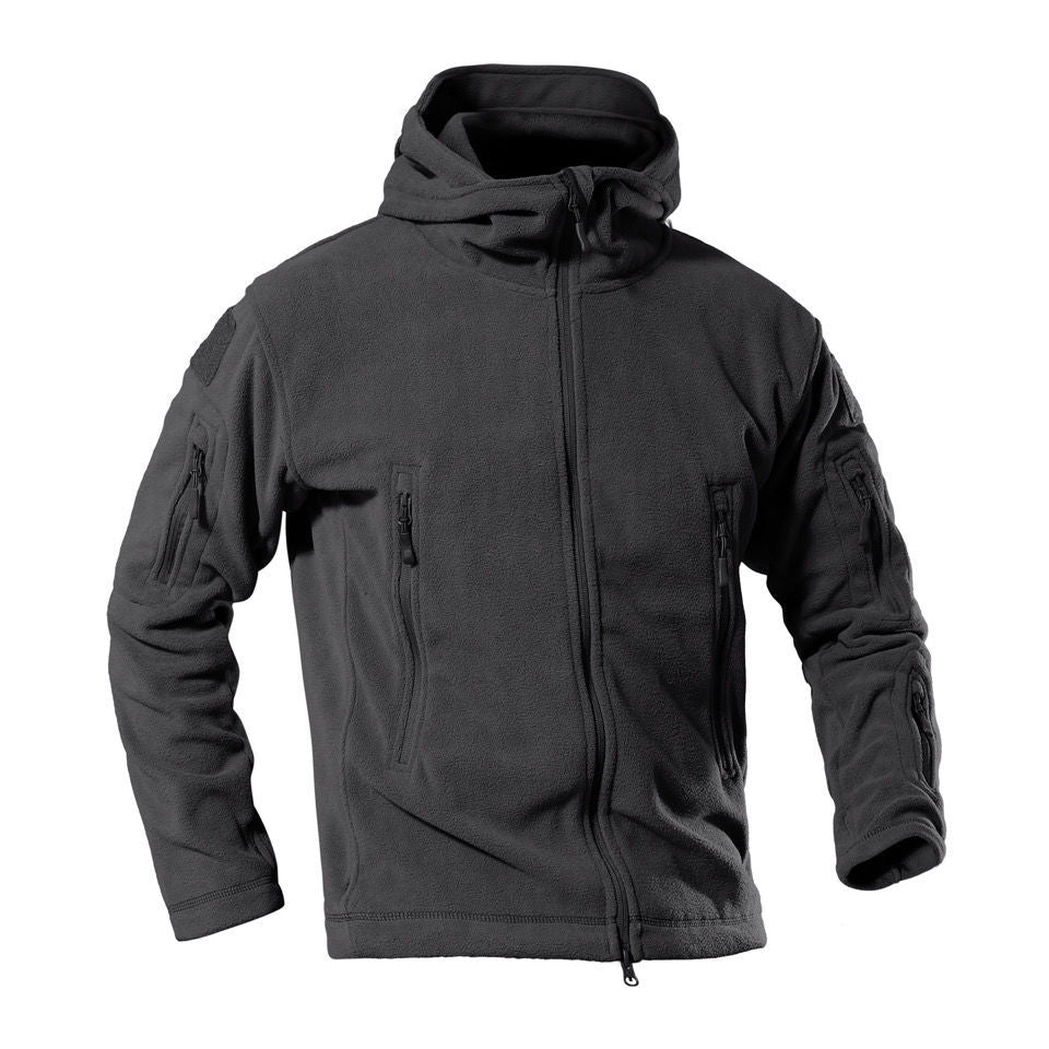 Herren Fleecejacke mit multifunktionalen Reißverschlusstaschen EB