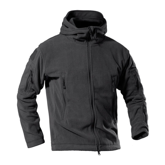 Herren Fleecejacke mit multifunktionalen Reißverschlusstaschen EB