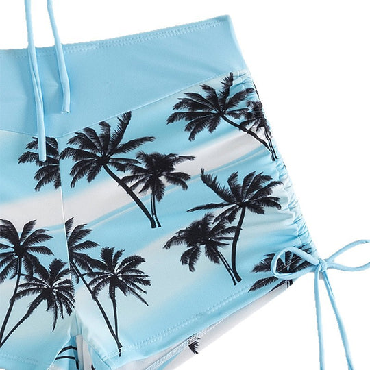 Damen Sportliches Bikiniset mit verstellbaren Trägern EB