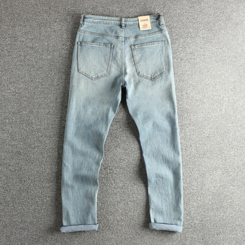 Damen Slim-Fit Jeans im authentischen Vintage-Look mit hohem Bund EB
