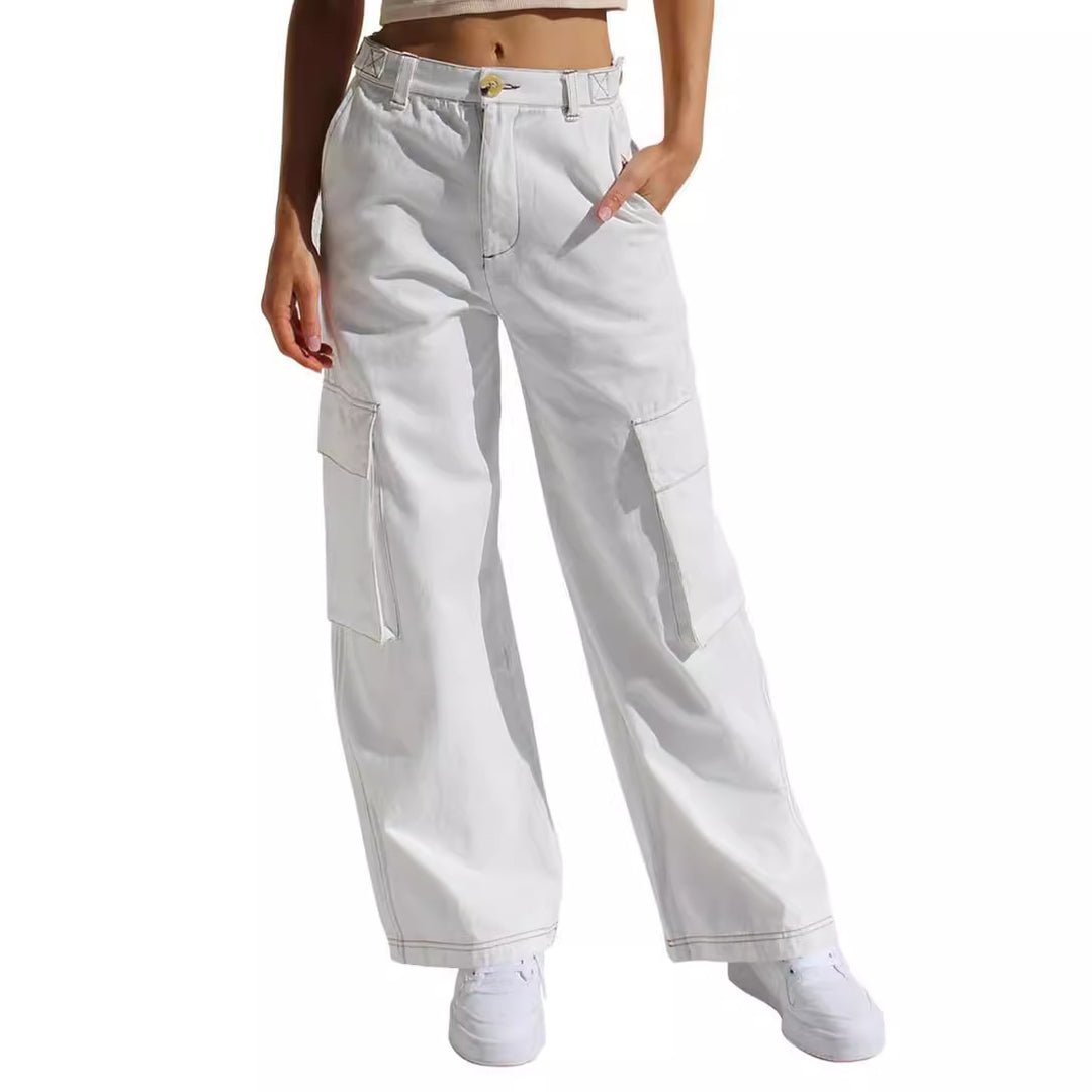 Damen Cargo-Hose mit praktischen Seitentaschen und lässigem Schnitt EB
