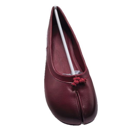Damen elegante Ballerinas mit modischem Knotendetail EB