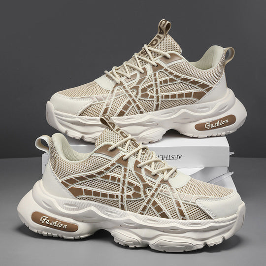 Damen Sportliche und moderne Sneaker mit atmungsaktiver Mesh-Oberfläche und dämpfender Sohle EB