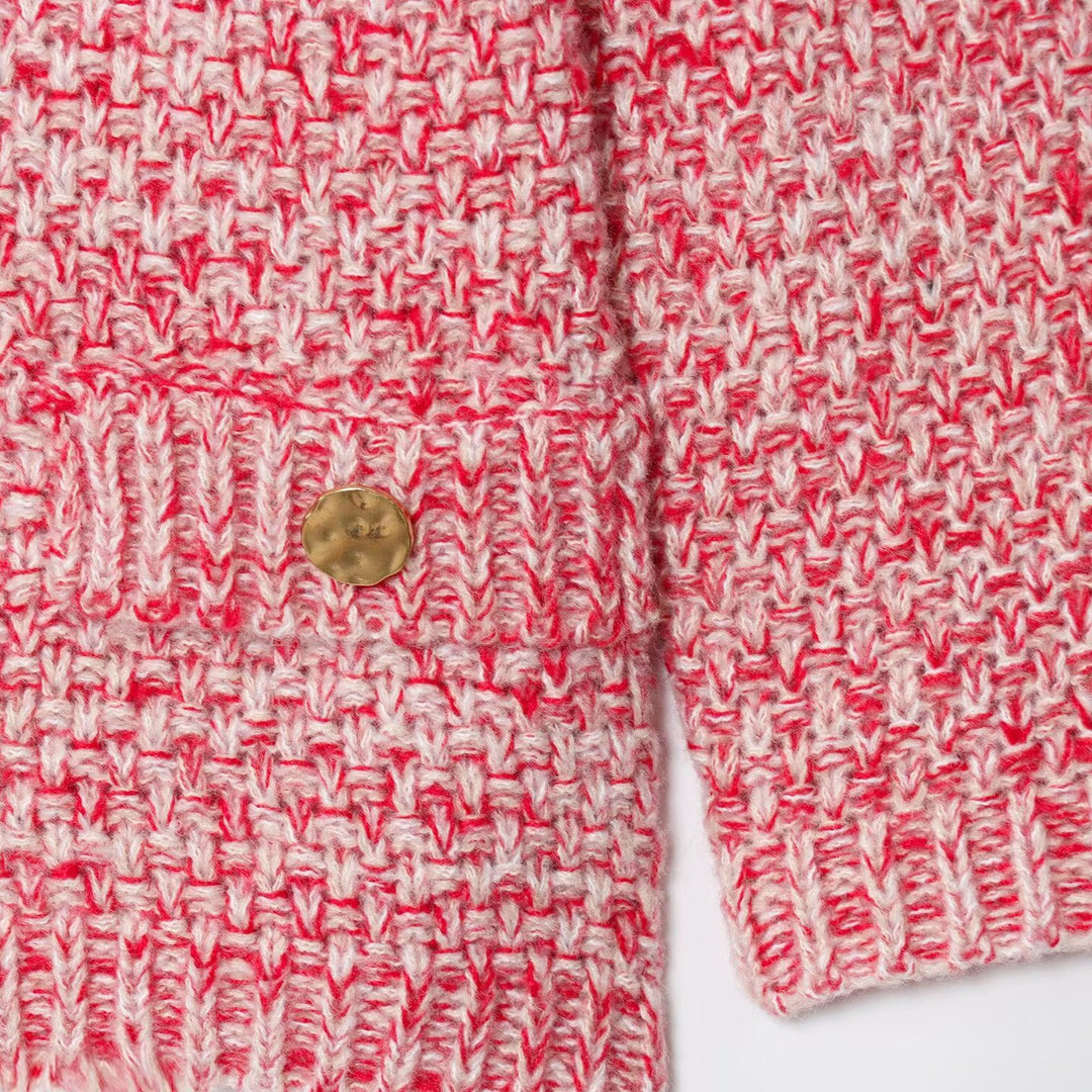 Damen Strickjacke mit Knopfdetails und gemütlicher Passform EB