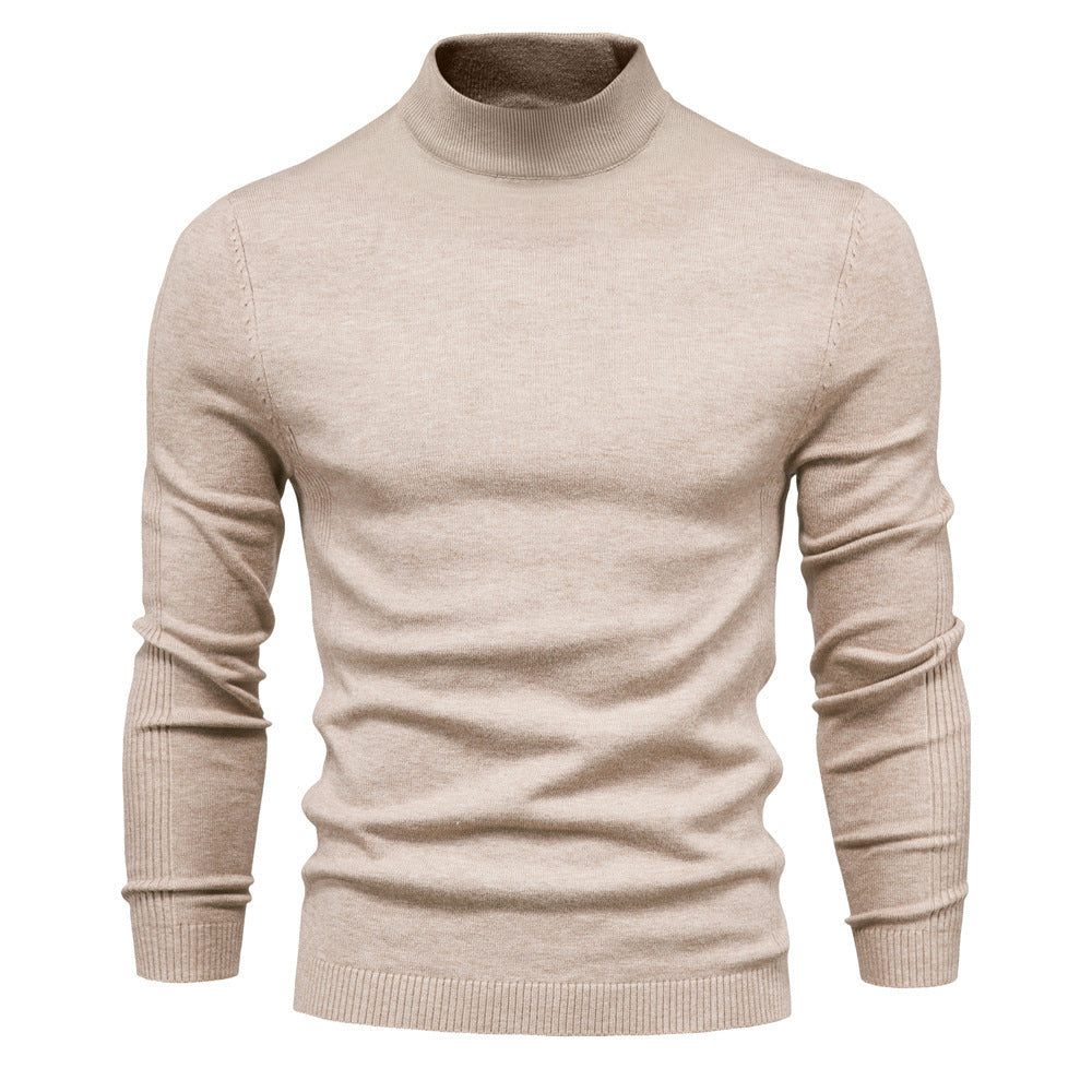 Herren stilvoller Rollkragenpullover aus weicher Merinowolle EB
