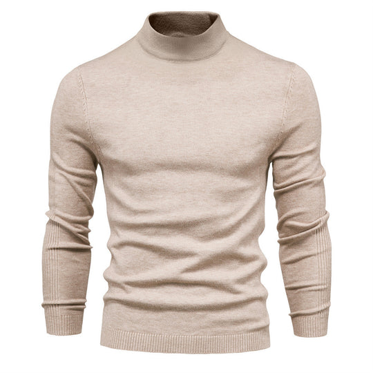 Herren stilvoller Rollkragenpullover aus weicher Merinowolle EB