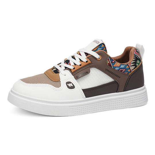 Damen Sportliche Chunky Sneakers mit modischem Obermaterial und rutschfester Sohle EB
