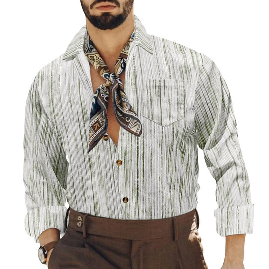 Herren Langarmhemd mit modernen Streifen und eleganter Optik EB