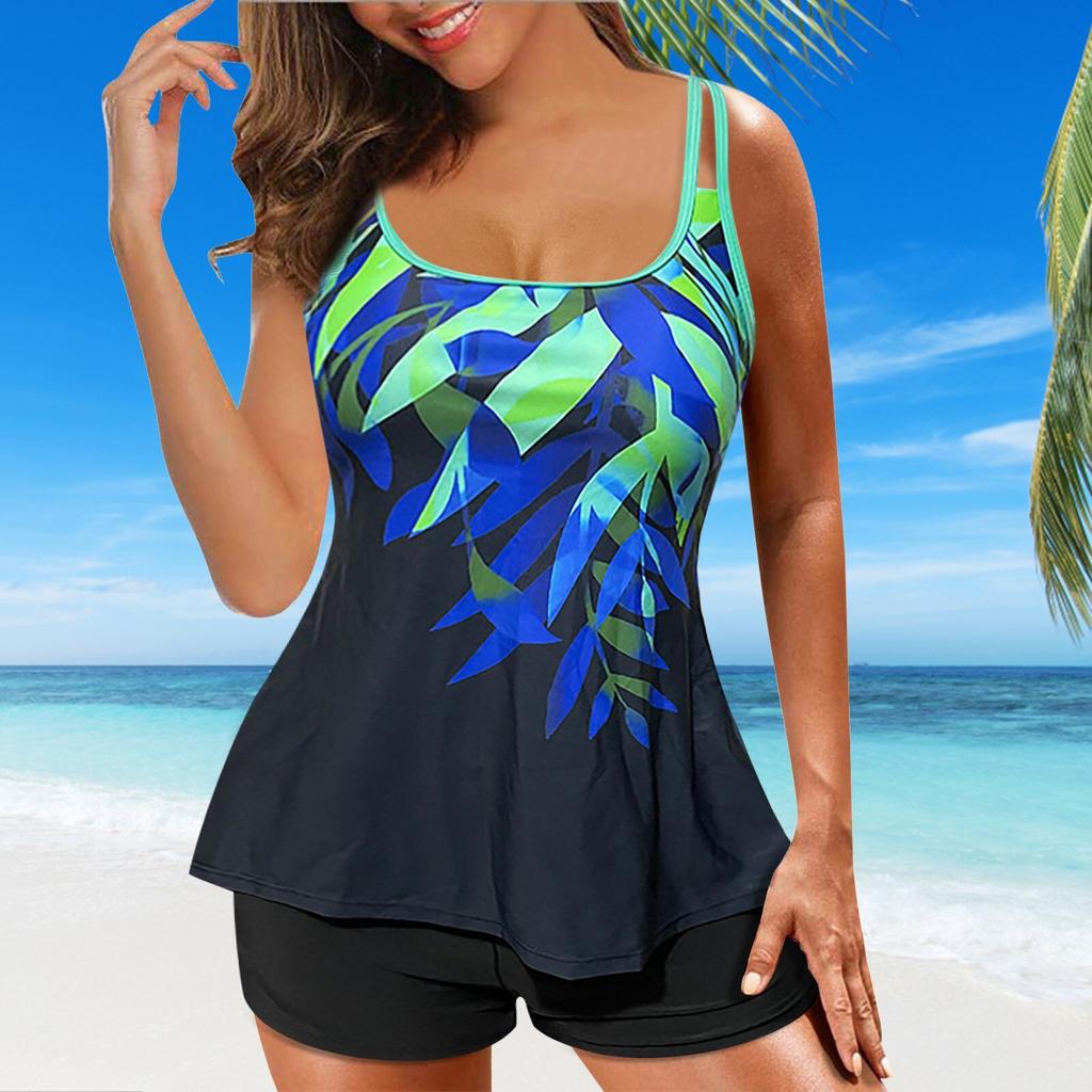 Damen Modisches Tankini-Set mit Shorts EB