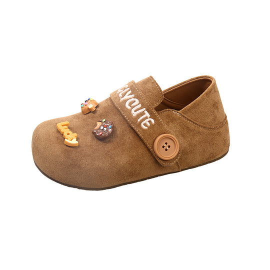 Damen Clogs mit verspieltem Dekor und praktischem Klettverschluss EB