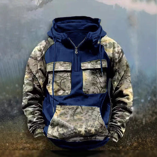 Herren Camouflage Funktionskapuzenpullover EB