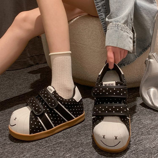 Damen Sneakers mit breiten Klettverschlüssen und lässigem Design EB