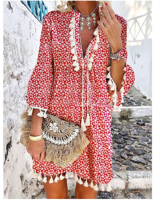 Damen Sommerkleid mit Stickerei EB