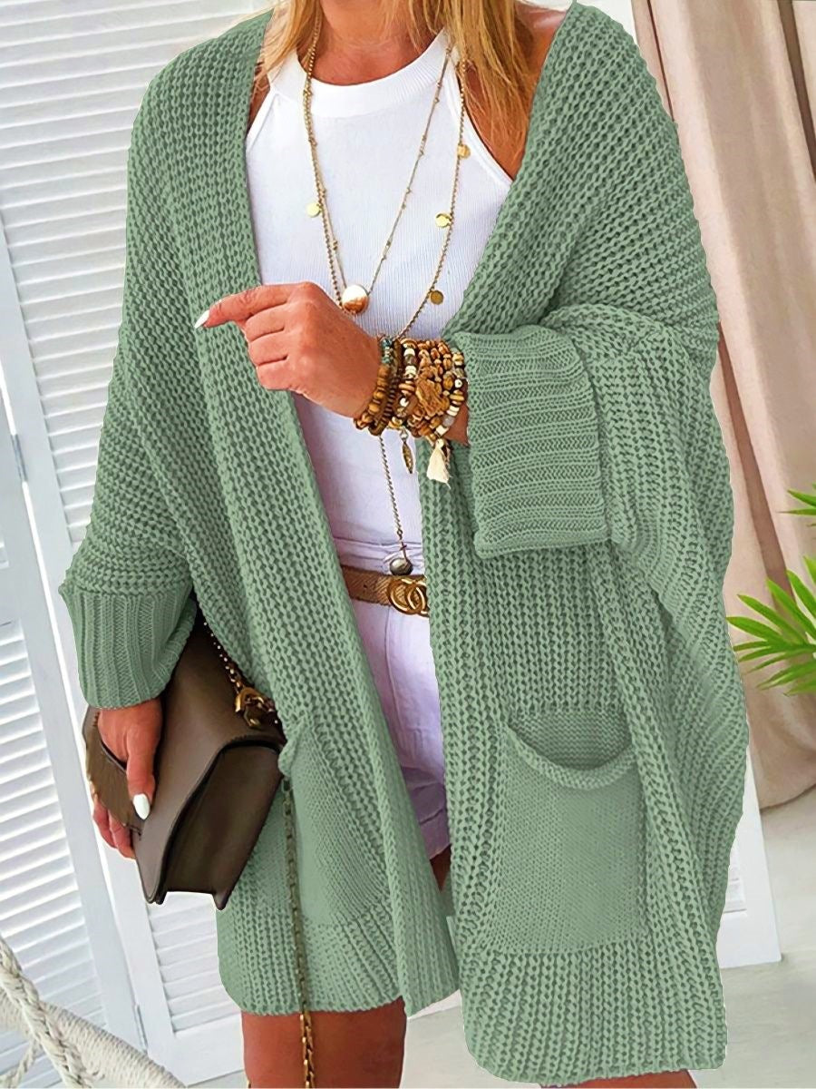 Damen Grober Strick-Cardigan EB
