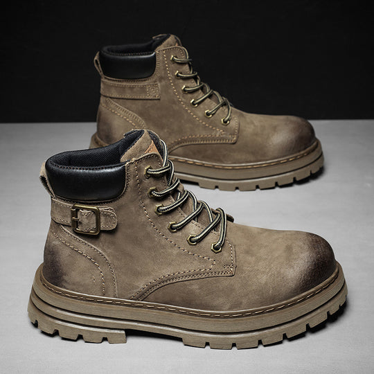 Damen Robuste Schnürboots mit rutschfester Profilsohle und hochwertigem Obermaterial EB