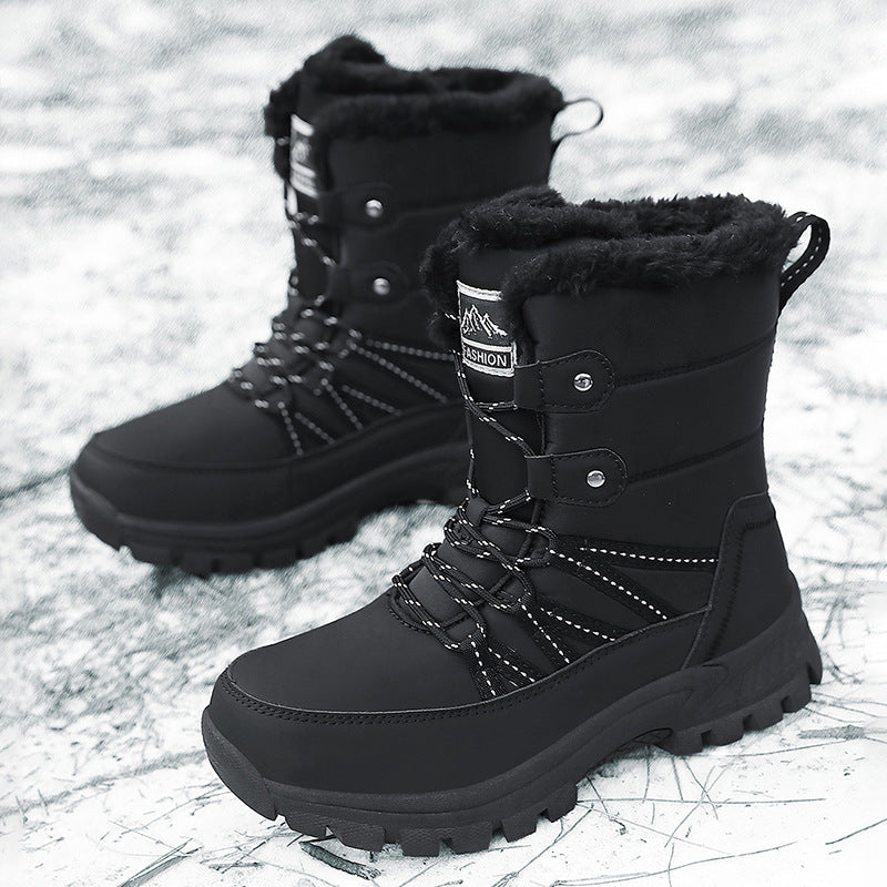 Damen Gefütterte Winterstiefel mit rutschfester Sohle und isolierender Polsterung EB