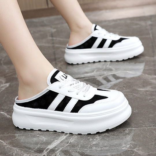 Damen bequeme Freizeitschuhe mit großzügigem Fersenbereich und modischem Design EB