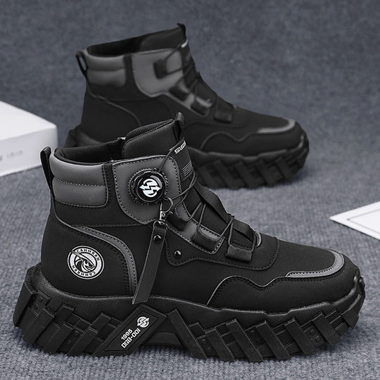 Damen Schnürstiefel mit rutschfester Sohle und innovativem Verschlusssystem EB