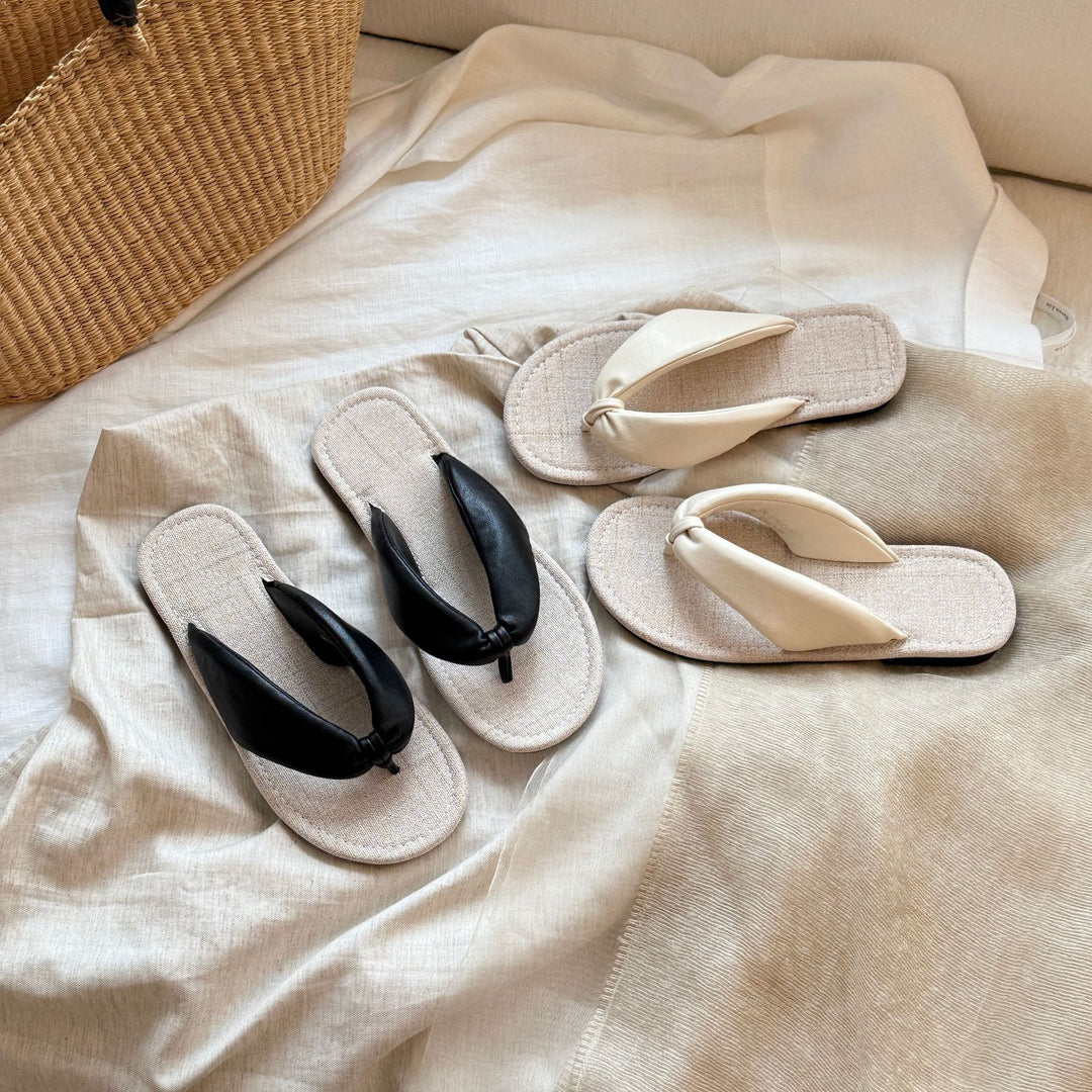 Damen Zehentrenner-Sandalen mit stylischem Riemendesign und komfortablem Fußbett EB