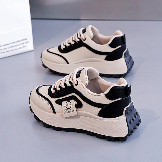 Damen Sportliche Sneakers mit rutschfester Profilsohle und atmungsaktivem Obermaterial EB