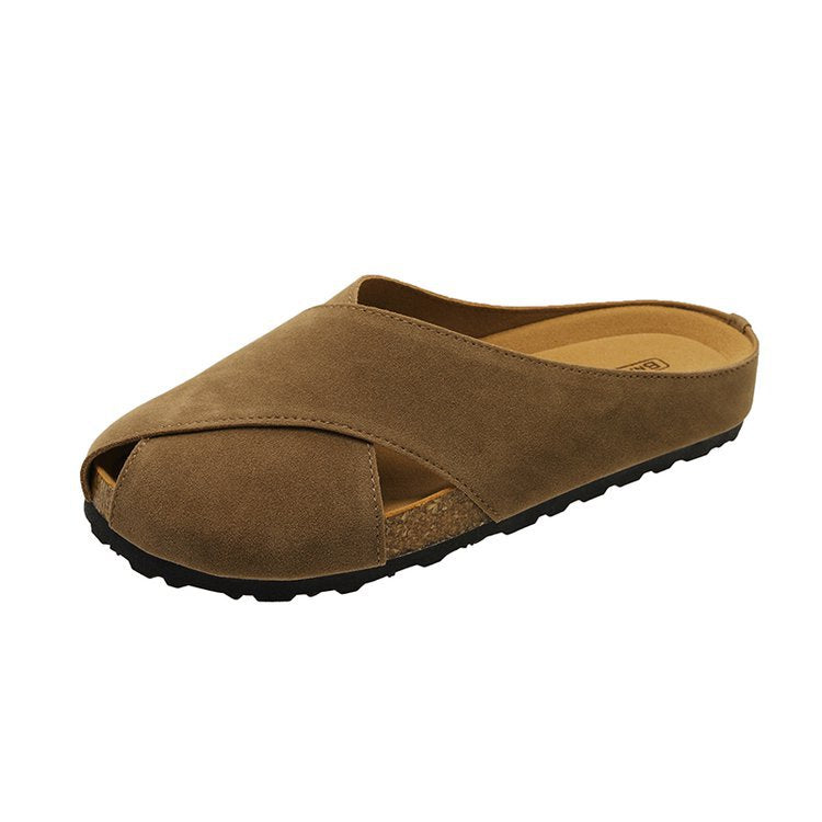 Damen offene Clogs mit ergonomischem Fußbett und antirutschfähiger Sohle EB