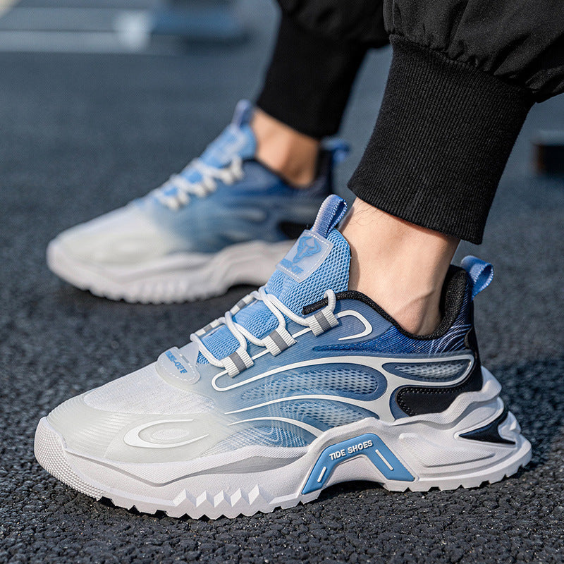 Damen modische sportive Sneakers mit rutschfester Laufsohle EB