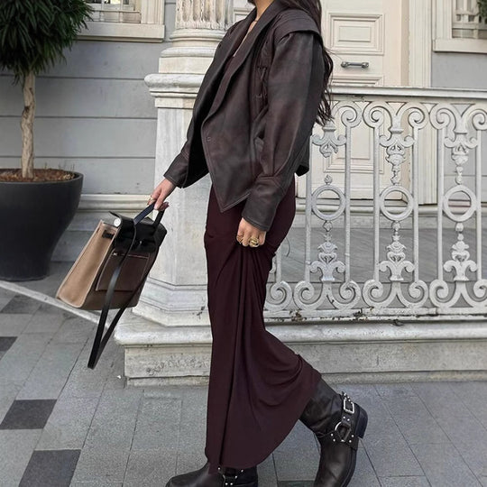 Damen Designer blazer mit Gürtel und dekorativen Schnüroptiken EB