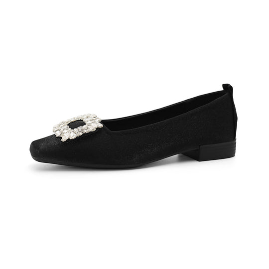 Damen Ballerinas mit funkelndem Strassdetail und modernem Design EB
