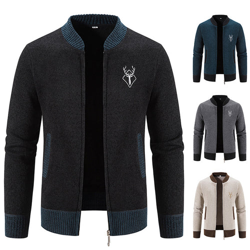 Herren modische Freizeitjacke mit strukturiertem Design und praktischen Taschen EB