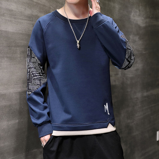 Herren modisches Sweatshirt mit einzigartigen Druckdetails EB