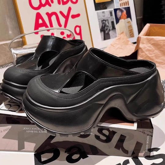 Damen modische Clogs mit konturierter Sohle EB