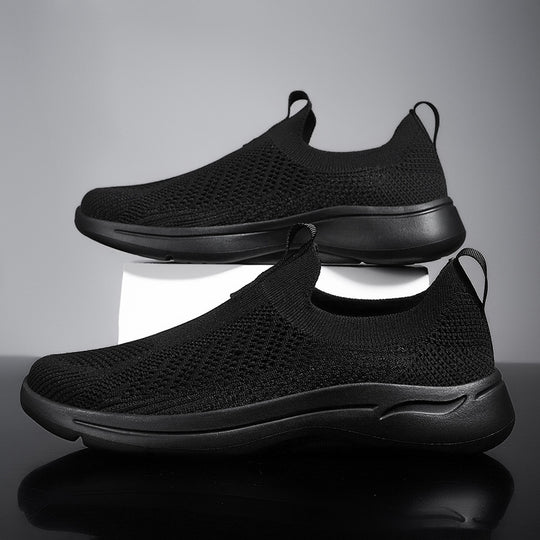 Damen Atmungsaktive Strick-Sneaker mit elastischem Schaft und rutschfester Sohle EB