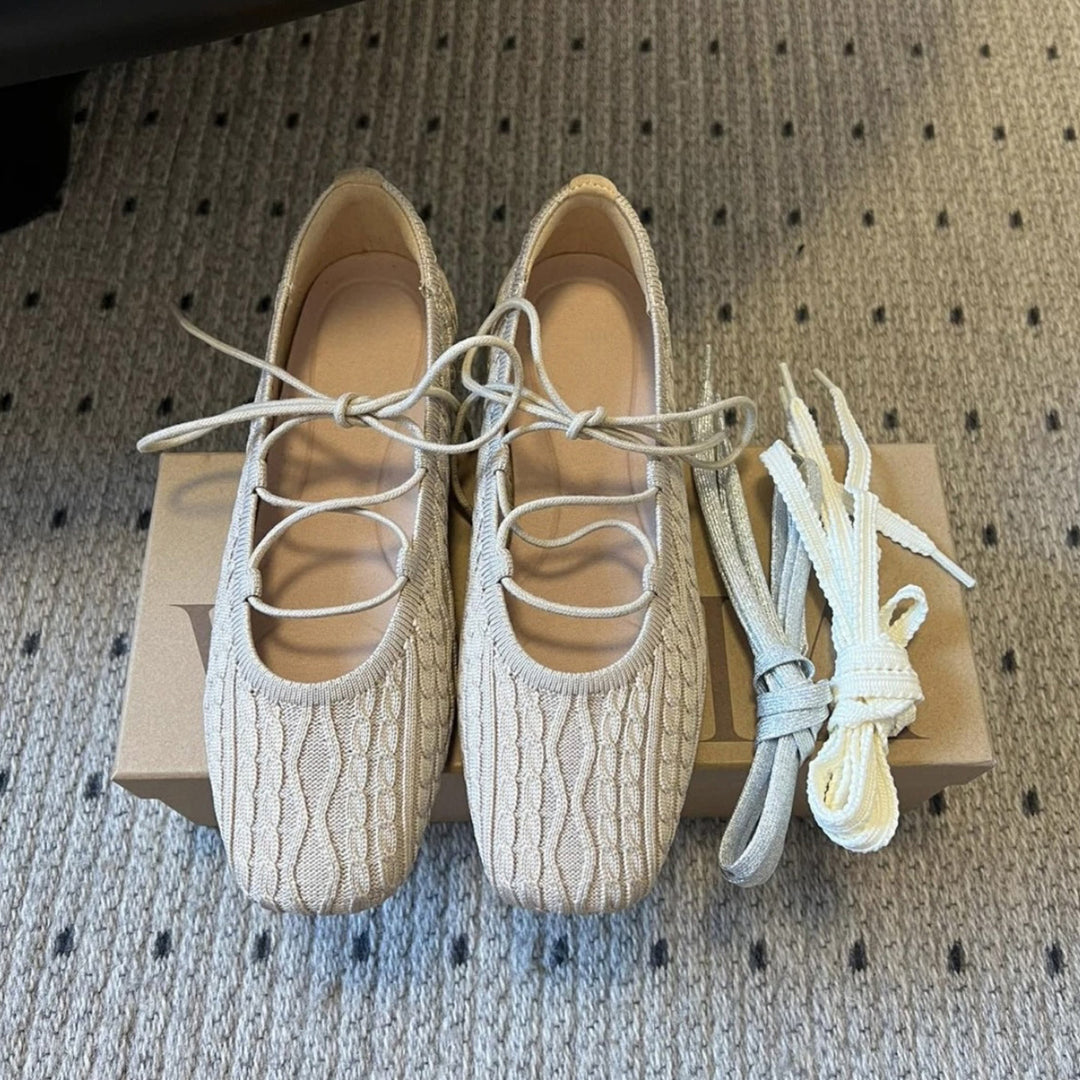 Damen Mokassins mit elastischem Riemendesign und komfortablem Fußbett EB