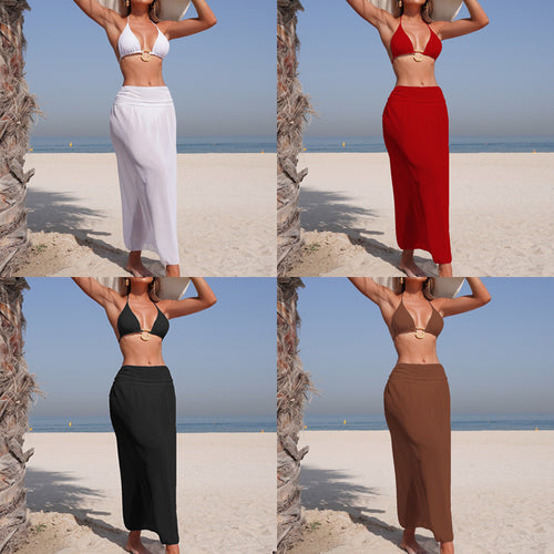 Damen Eleganter Wickelrock mit hohem Bund EB