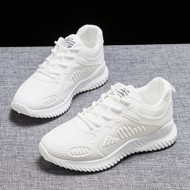 Damen atmungsaktive Sneakers mit flexiblem Obermaterial und dämpfender Sohle EB