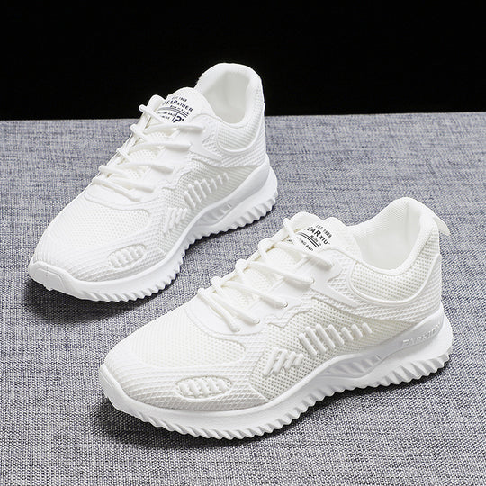 Damen atmungsaktive Sneakers mit flexiblem Obermaterial und dämpfender Sohle EB