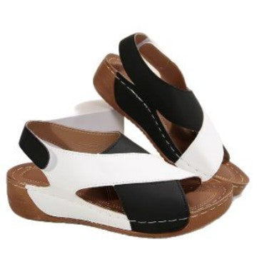 Damen Komfortable Riemensandalen mit elegantem Kreuzbanddesign EB