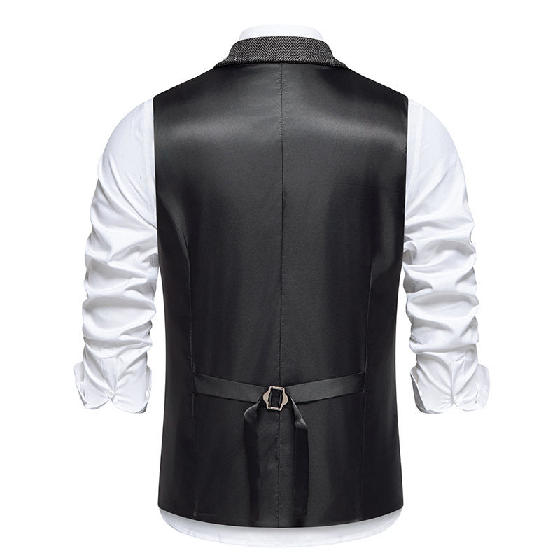 Herren elegante Weste im modernen Design mit Karomuster EB
