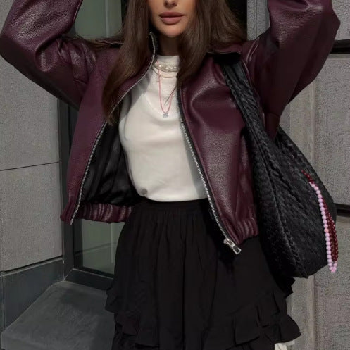 Damen Lässige jacke im sportlichen Stil mit elastischem Bund EB
