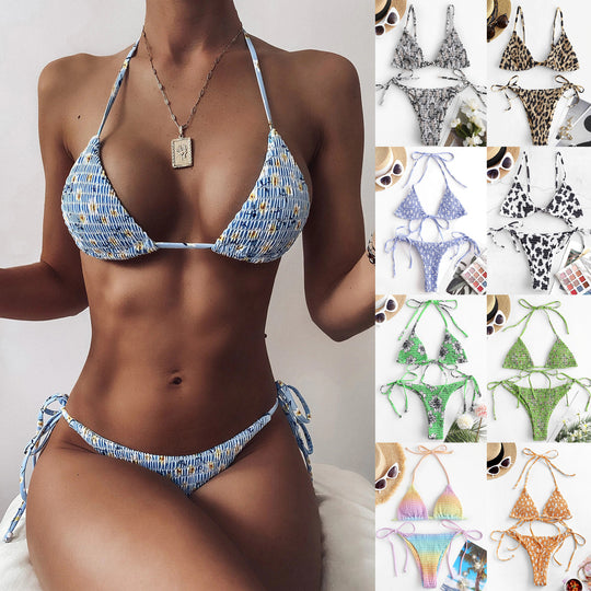 Damen Bikiniset mit verspieltem Rüschen-Design EB