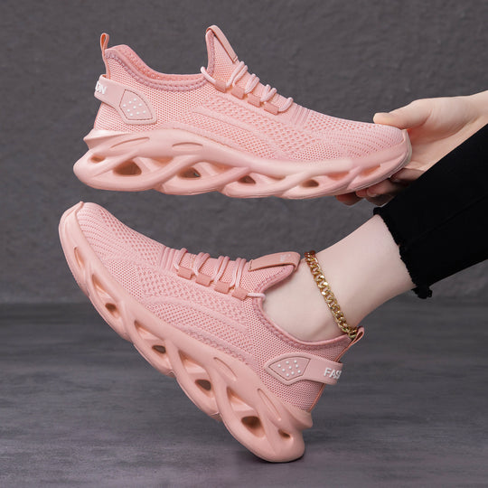 Damen Hochleistungs-Laufschuhe mit atmungsaktivem Obermaterial und dämpfenden Sohlentechnologien EB