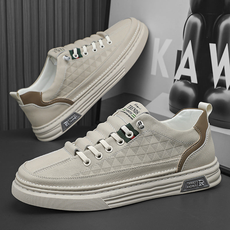Damen modische Sneakers mit hochwertigem Obermaterial und strukturiertem Design EB
